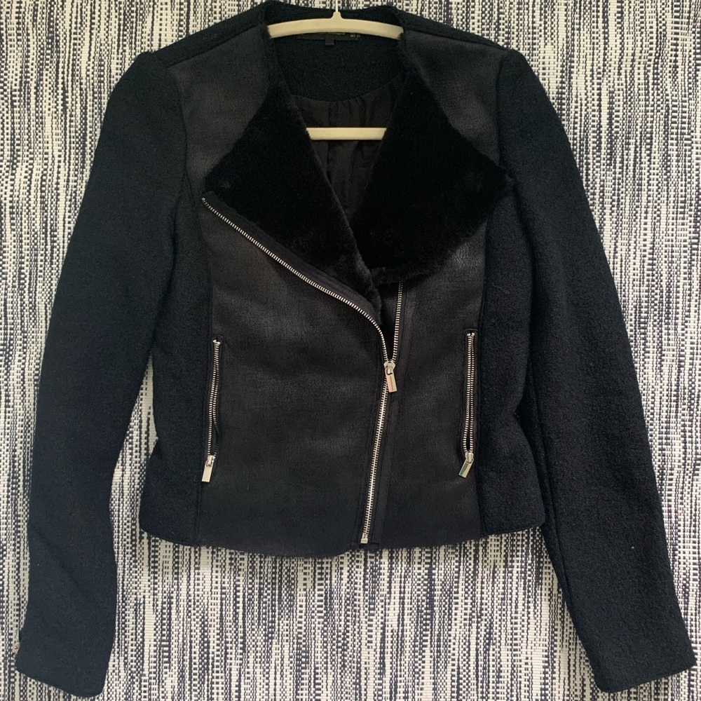 Black Zara Moto Jacket